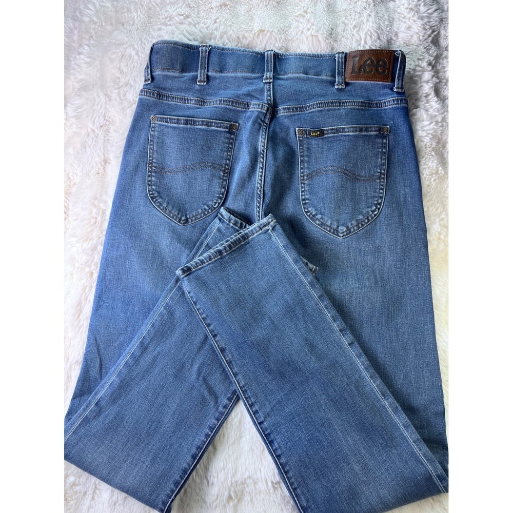 Lee Extreme Motion MVP Slim Fit Straight Leg Jeans Blue 34x34 A15